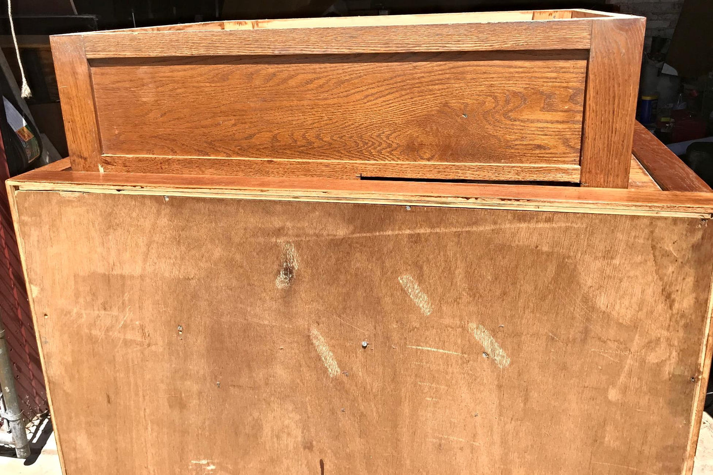 RARE 1940s VINTAGE OAK 88 CUBICLE MAILBOX 53Hx45Wx36D WineCabinet wBASE FREESHIP