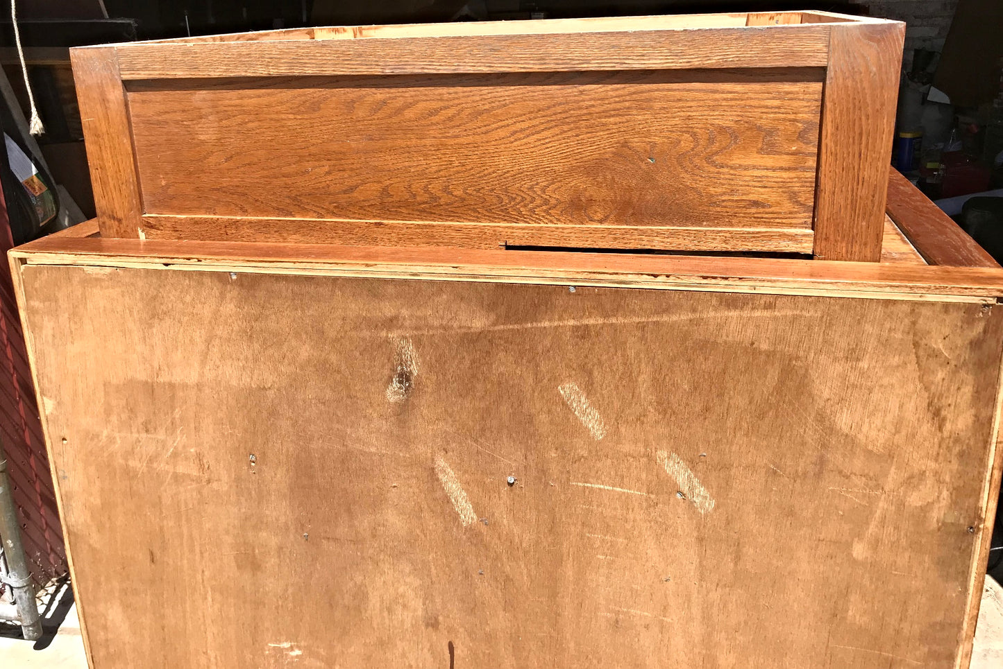 RARE 1940s VINTAGE OAK 88 CUBICLE MAILBOX 53Hx45Wx36D WineCabinet wBASE FREESHIP