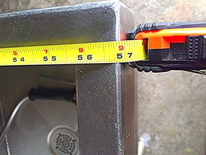 ELKAY 3 BOWL WASH RINSE SANITIZE STEEL COMMERCIALSINK 57w X 27.5d X 36"h FAUCET