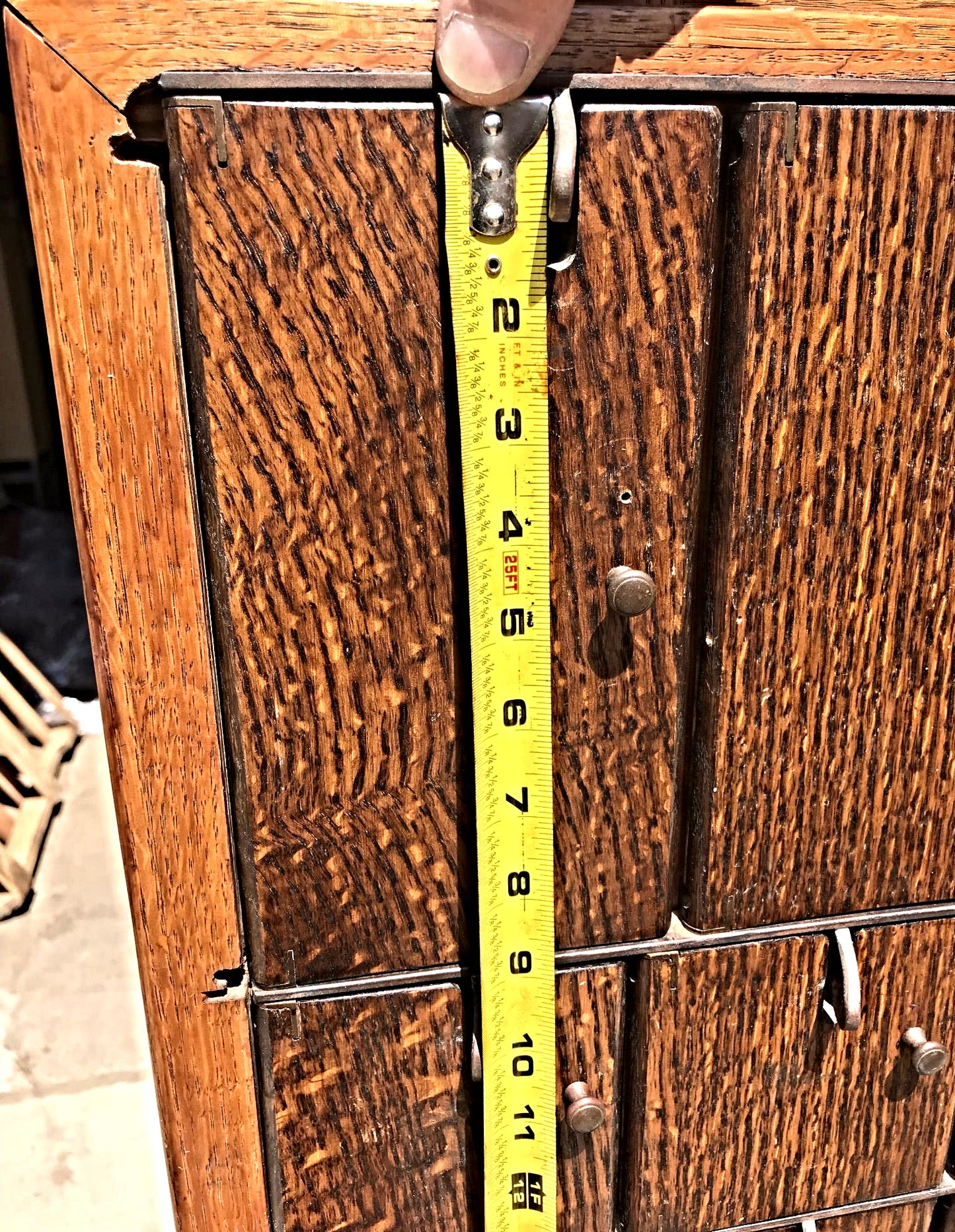 RARE 1940s VINTAGE OAK 88 CUBICLE MAILBOX 53Hx45Wx36D WineCabinet wBASE FREESHIP