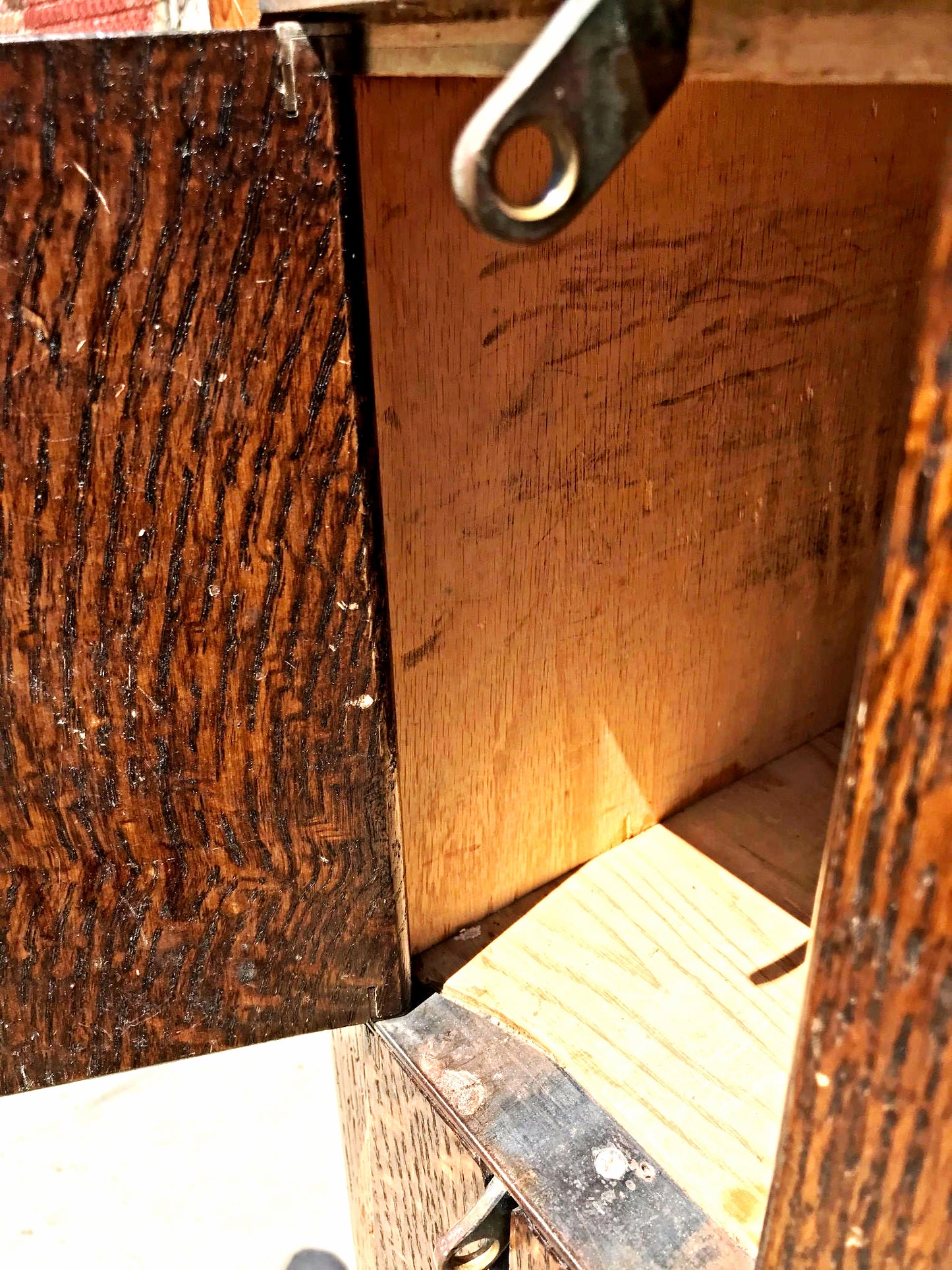 RARE 1940s VINTAGE OAK 88 CUBICLE MAILBOX 53Hx45Wx36D WineCabinet wBASE FREESHIP