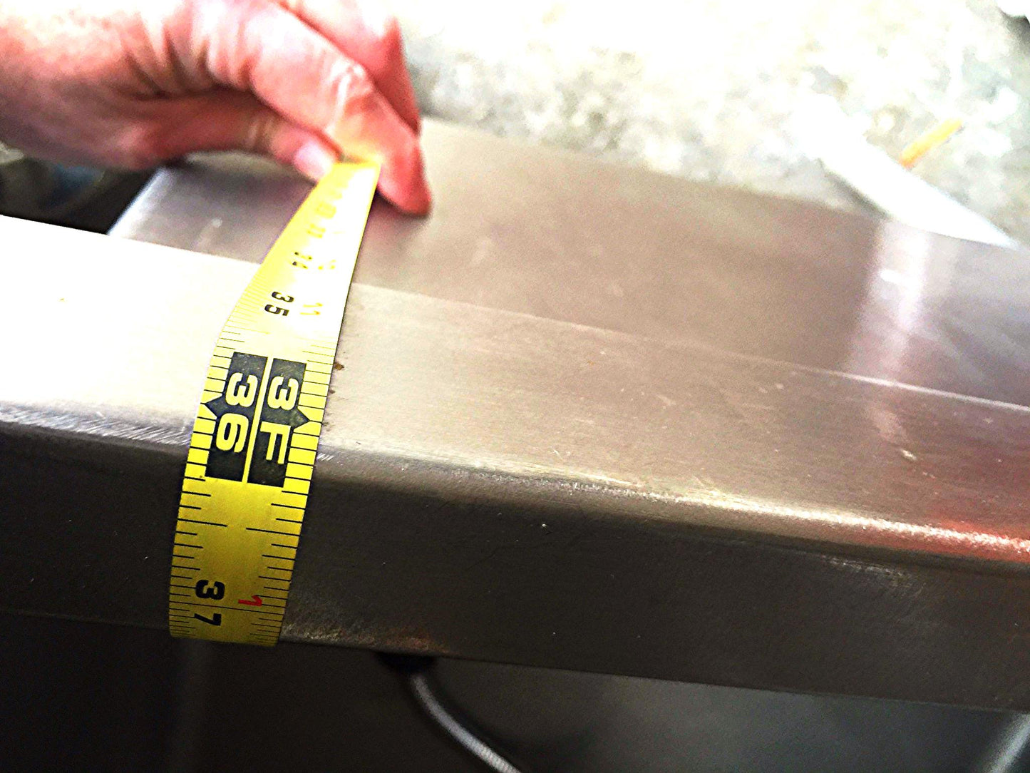 ELKAY 3 BOWL WASH RINSE SANITIZE STEEL COMMERCIALSINK 57w X 27.5d X 36"h FAUCET