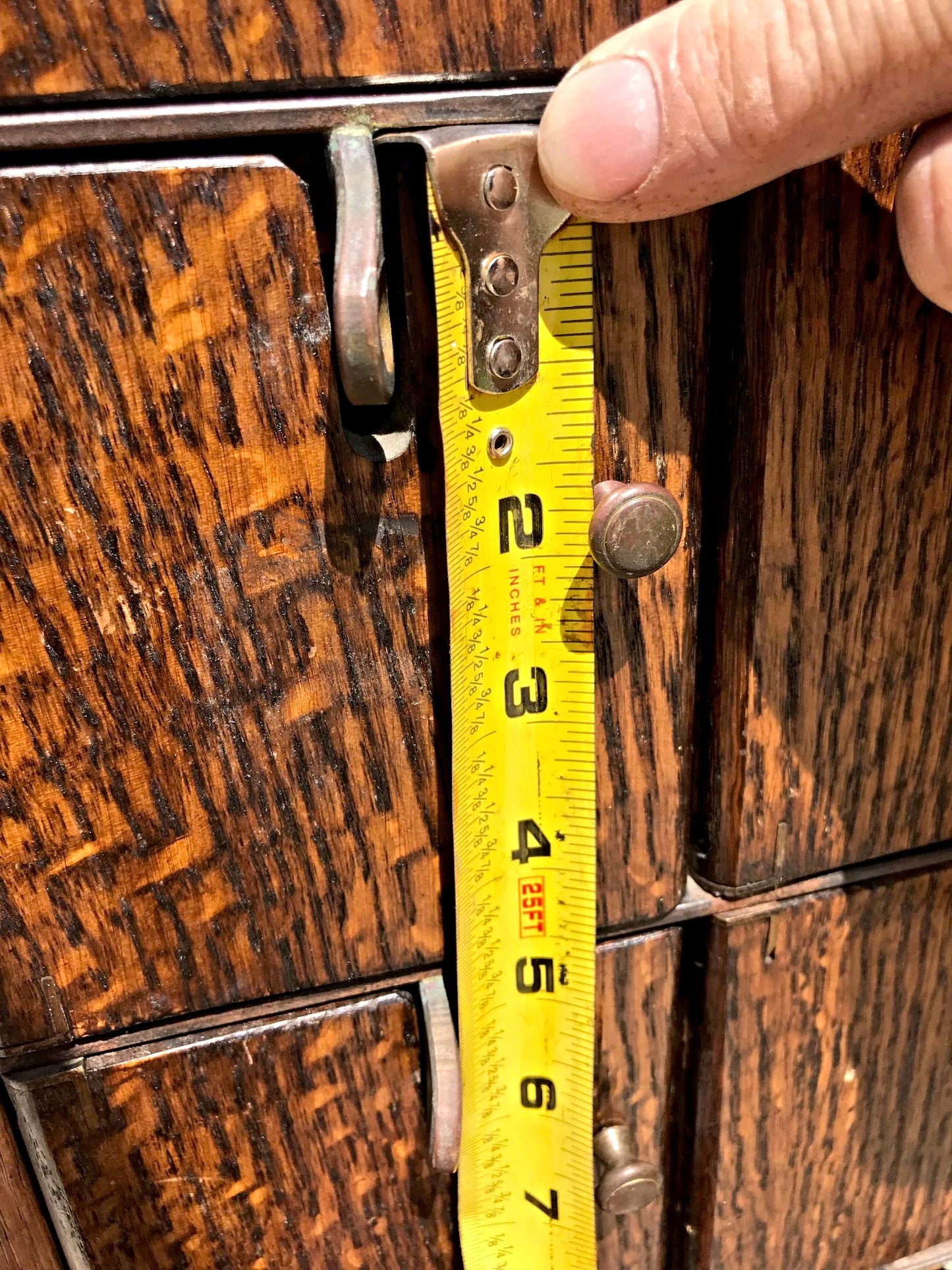 RARE 1940s VINTAGE OAK 88 CUBICLE MAILBOX 53Hx45Wx36D WineCabinet wBASE FREESHIP