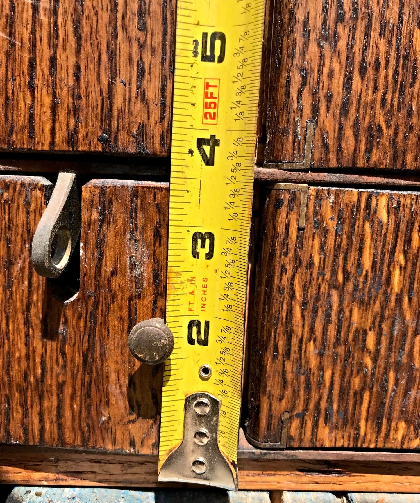 RARE 1940s VINTAGE OAK 88 CUBICLE MAILBOX 53Hx45Wx36D WineCabinet wBASE FREESHIP