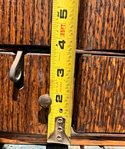 RARE 1940s VINTAGE OAK 88 CUBICLE MAILBOX 53Hx45Wx36D WineCabinet wBASE FREESHIP