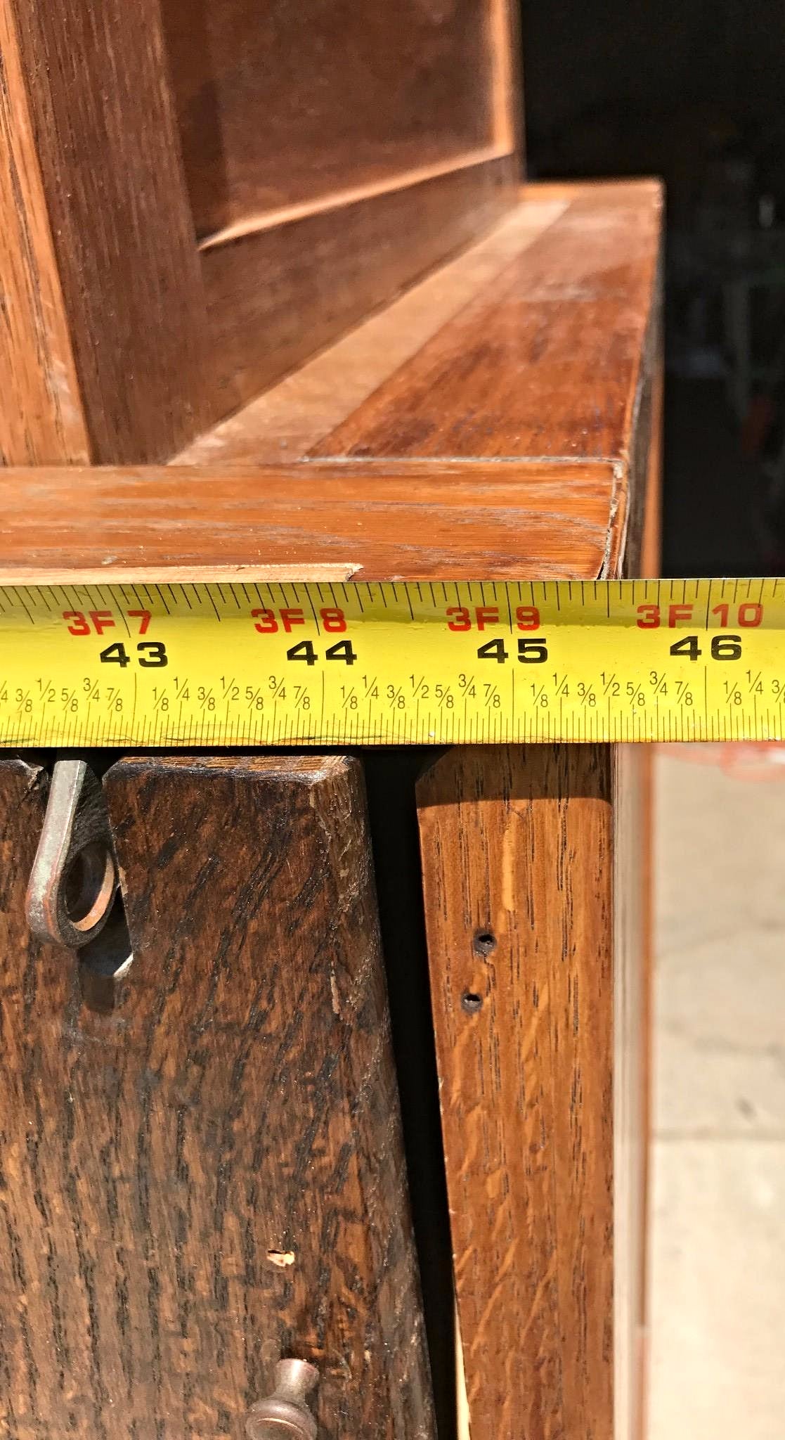 RARE 1940s VINTAGE OAK 88 CUBICLE MAILBOX 53Hx45Wx36D WineCabinet wBASE FREESHIP