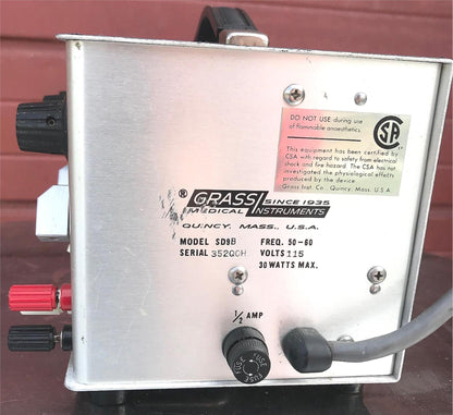 GRASS SD9B NERVE STIMULATOR NEUROLOGY 100% WORKING WATCH VIDEO FREE SHIP