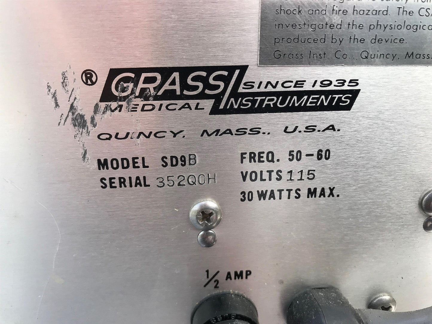 GRASS SD9B NERVE STIMULATOR NEUROLOGY 100% WORKING WATCH VIDEO FREE SHIP