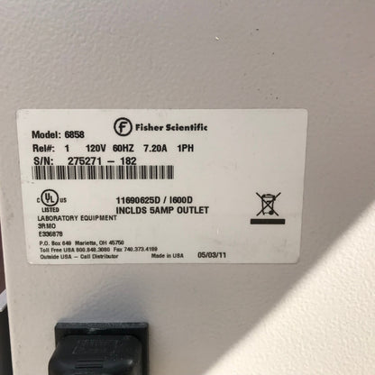 FISHER SCIENTIFIC 6858 GRAVITY ISOTEMP 2.5 CubFeet St Steel INCUBATOR FREE SHIP