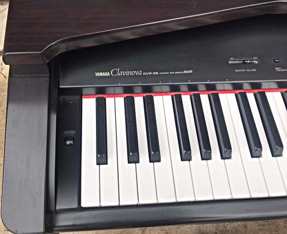 YAMAHA CLAVINOVA CVP-35 DIGITAL PIANO ORIGINAL BENCH FREE SHIPPING WATCH VIDEO