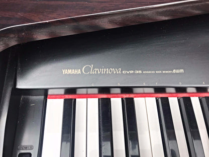 YAMAHA CLAVINOVA CVP-35 DIGITAL PIANO ORIGINAL BENCH FREE SHIPPING WATCH VIDEO