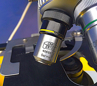 ZEISS FLUORESCENT FLUORESCENCE INSPECTION MICROSCOPE 3 OBJECTIVES WORKSPERFECTLY