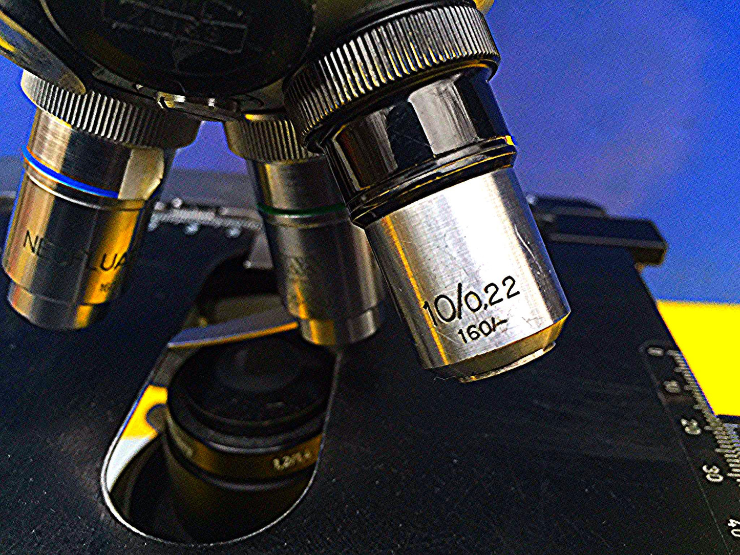 ZEISS FLUORESCENT FLUORESCENCE INSPECTION MICROSCOPE 3 OBJECTIVES WORKSPERFECTLY