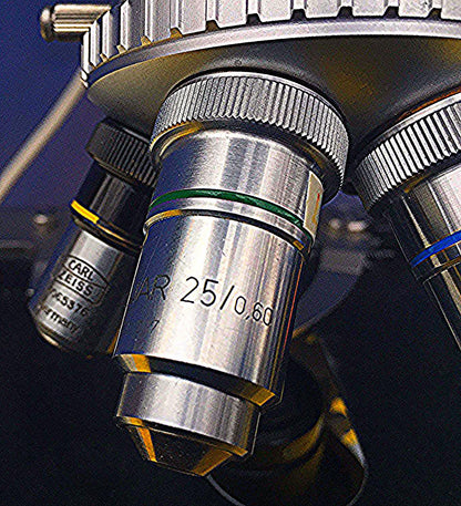 ZEISS FLUORESCENT FLUORESCENCE INSPECTION MICROSCOPE 3 OBJECTIVES WORKSPERFECTLY