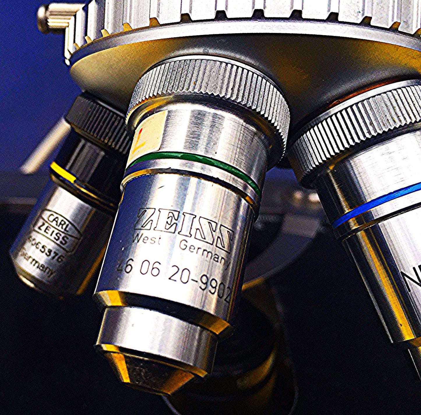 ZEISS FLUORESCENT FLUORESCENCE INSPECTION MICROSCOPE 3 OBJECTIVES WORKSPERFECTLY