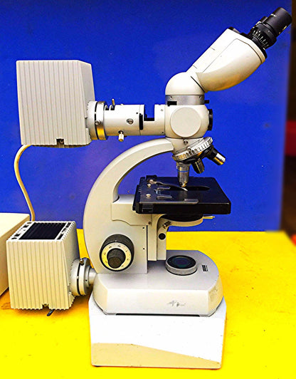 ZEISS FLUORESCENT FLUORESCENCE INSPECTION MICROSCOPE 3 OBJECTIVES WORKSPERFECTLY