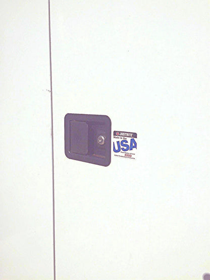 100 Liter JUSTRITE INFLAMMABLE SURE GRIP CABINET PASS THROUGH VALVE FREE SHIP