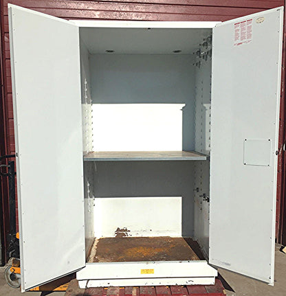 100 Liter JUSTRITE INFLAMMABLE SURE GRIP CABINET PASS THROUGH VALVE FREE SHIP