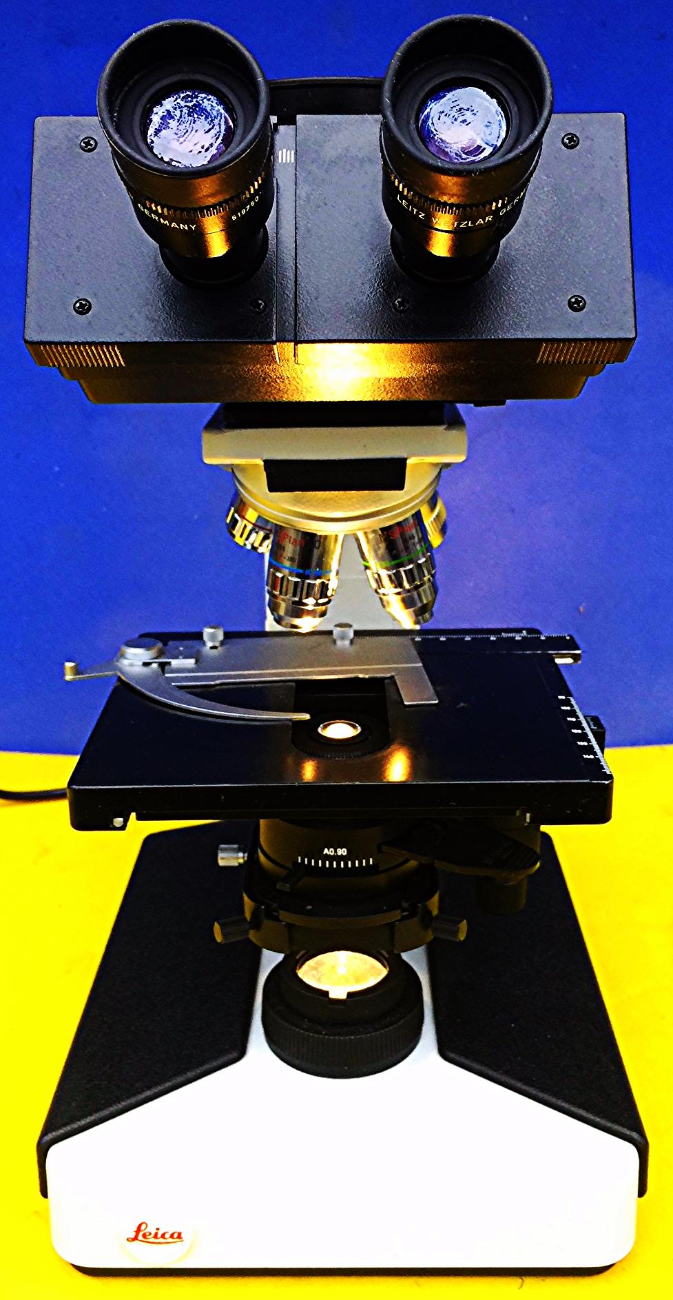LEICA LEITZ LABORLUX S INSPECTION WILD BINOCULAR MICROSCOPE 5OBJECTIVES FREESHIP