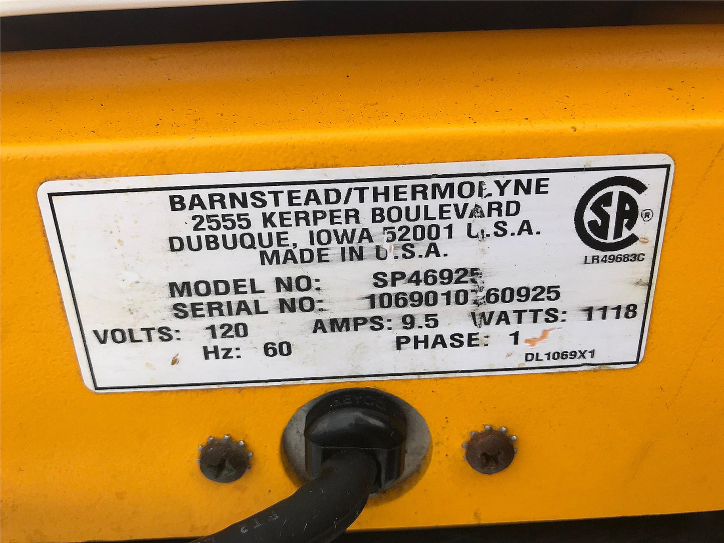 SYBRON THERMOLYNE CIMAREC 2 MODEL SP46925 HOT PLATE LAB 100%TESTED WATCH VIDEO