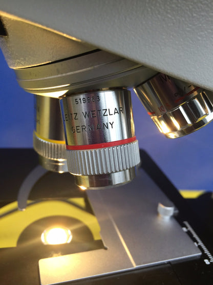 LEICA LEITZ LABORLUX S INSPECTION WILD BINOCULAR MICROSCOPE 5OBJECTIVES FREESHIP