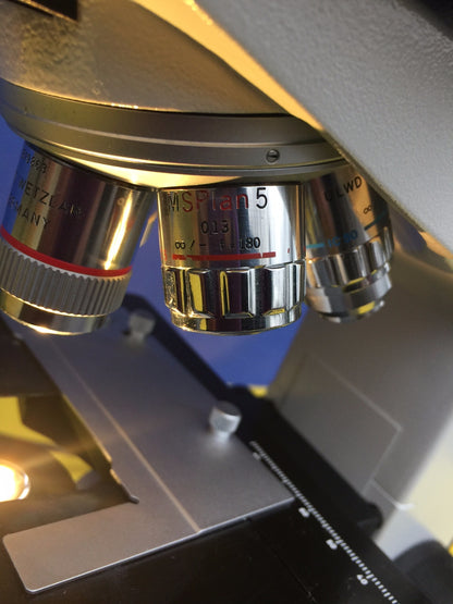 LEICA LEITZ LABORLUX S INSPECTION WILD BINOCULAR MICROSCOPE 5OBJECTIVES FREESHIP