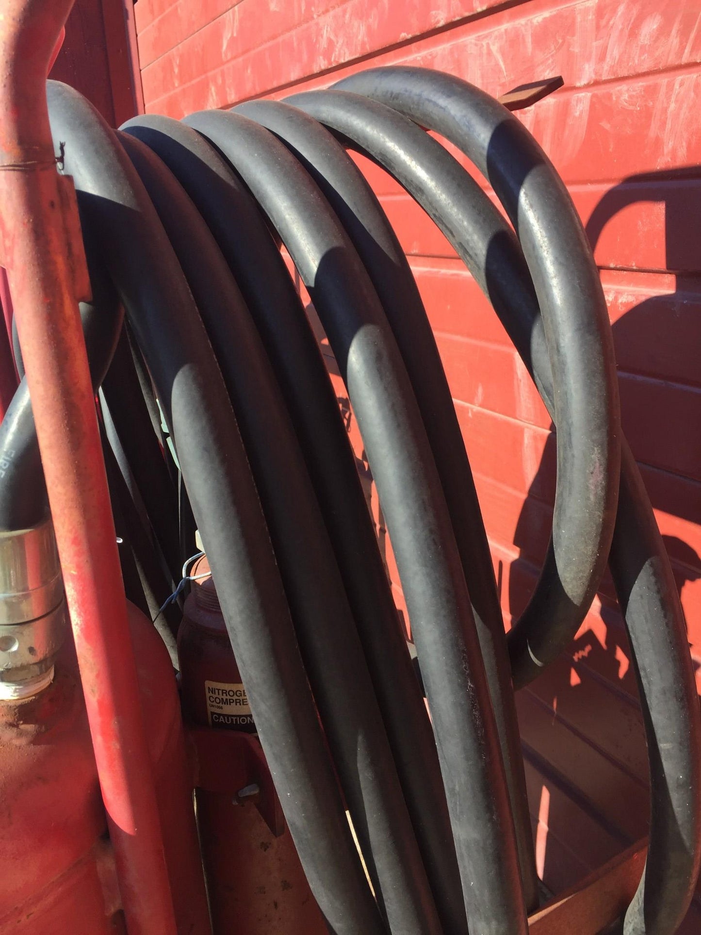 AMEREX MODEL450 NITROGEN CYLINDER ABC DRY CHEMICAL FIRE EXTINGUISHER ON WHEELS