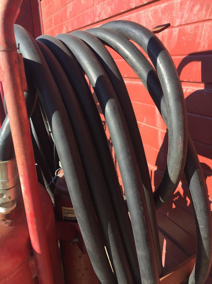 AMEREX MODEL450 NITROGEN CYLINDER ABC DRY CHEMICAL FIRE EXTINGUISHER ON WHEELS