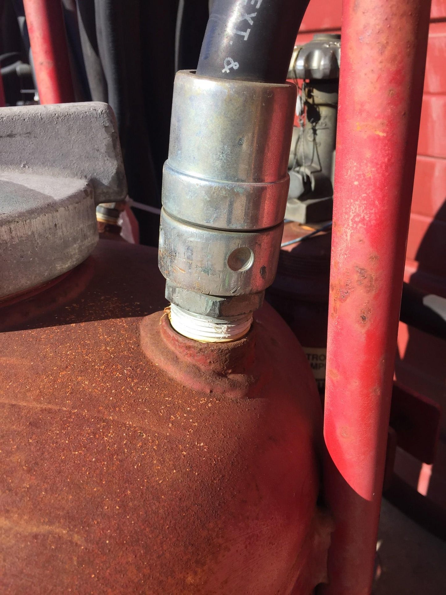 AMEREX MODEL450 NITROGEN CYLINDER ABC DRY CHEMICAL FIRE EXTINGUISHER ON WHEELS