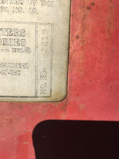 AMEREX MODEL450 NITROGEN CYLINDER ABC DRY CHEMICAL FIRE EXTINGUISHER ON WHEELS