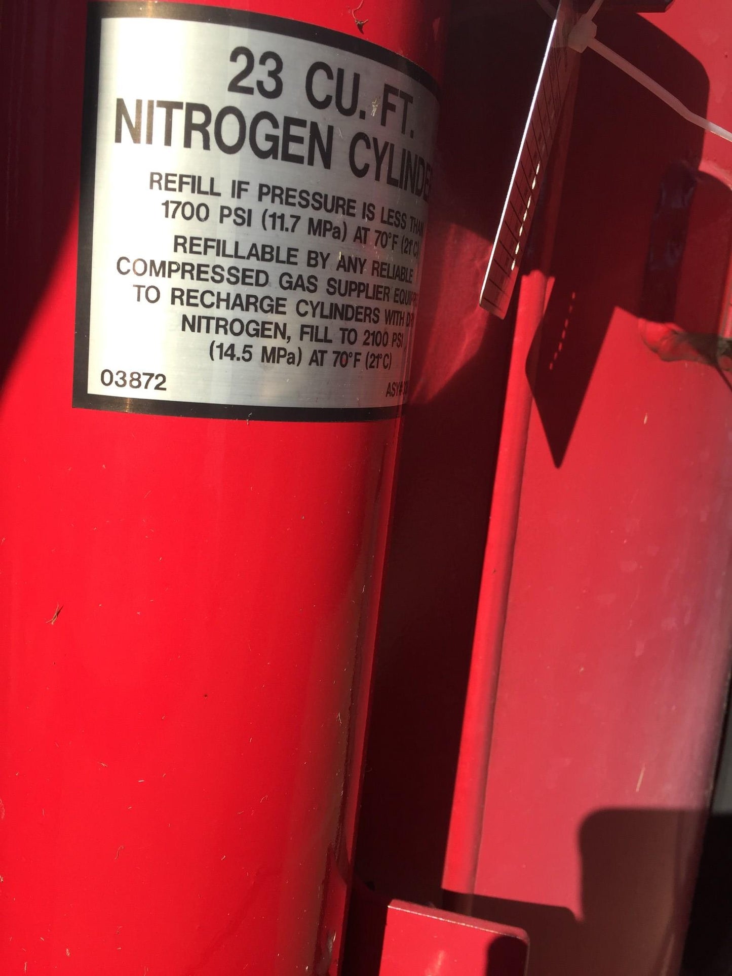 AMEREX MODEL450 NITROGEN CYLINDER ABC DRY CHEMICAL FIRE EXTINGUISHER ON WHEELS