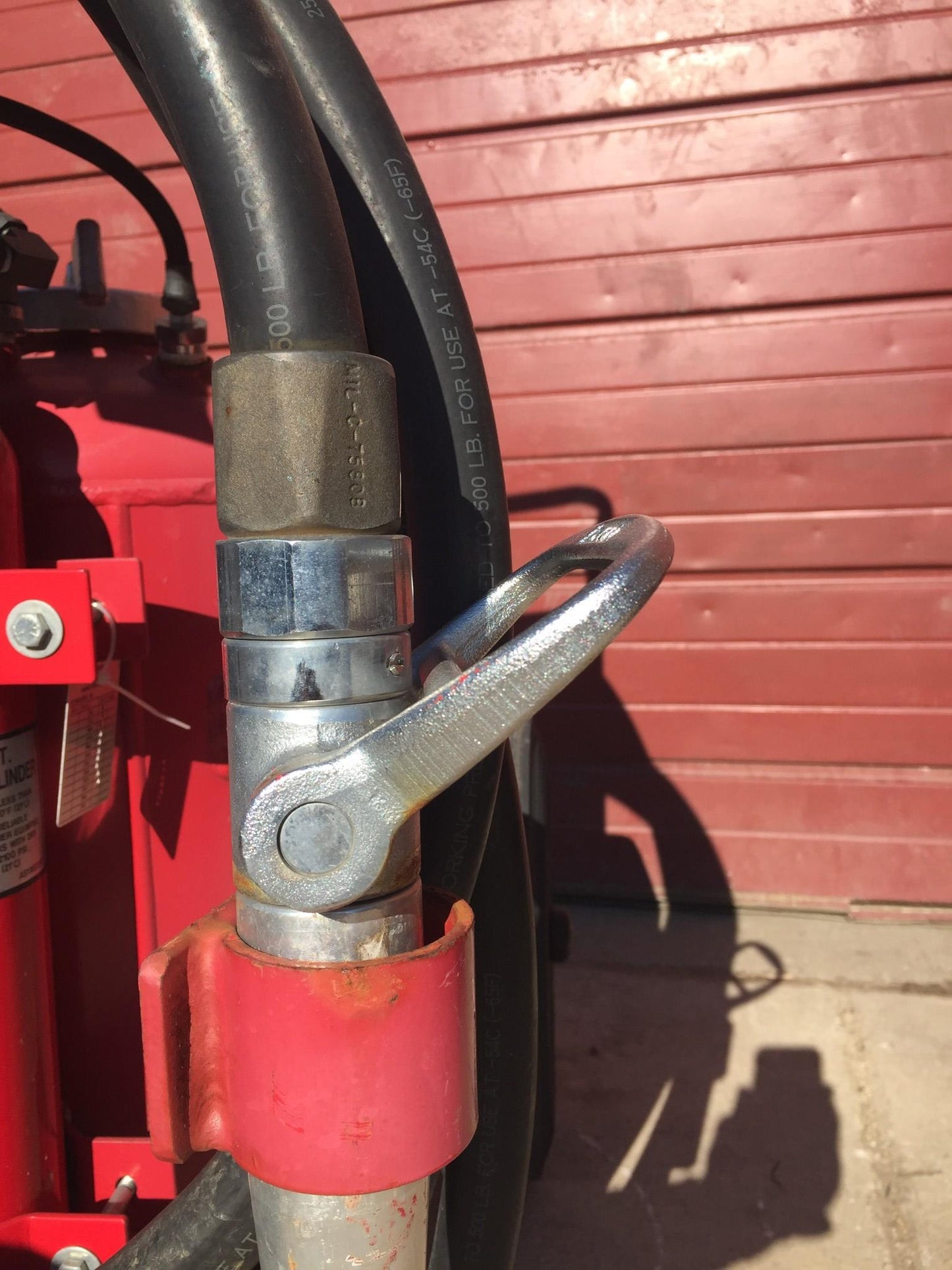 AMEREX MODEL450 NITROGEN CYLINDER ABC DRY CHEMICAL FIRE EXTINGUISHER ON WHEELS