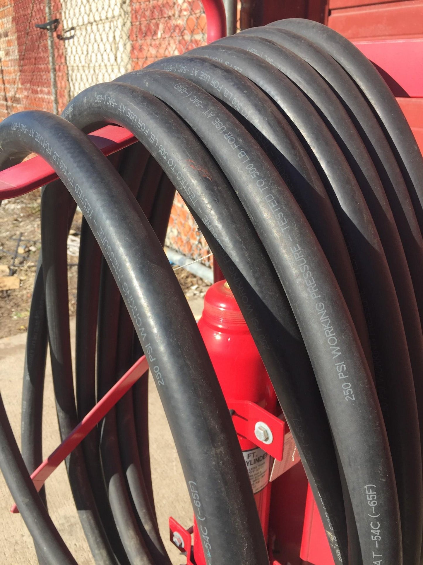 AMEREX MODEL450 NITROGEN CYLINDER ABC DRY CHEMICAL FIRE EXTINGUISHER ON WHEELS