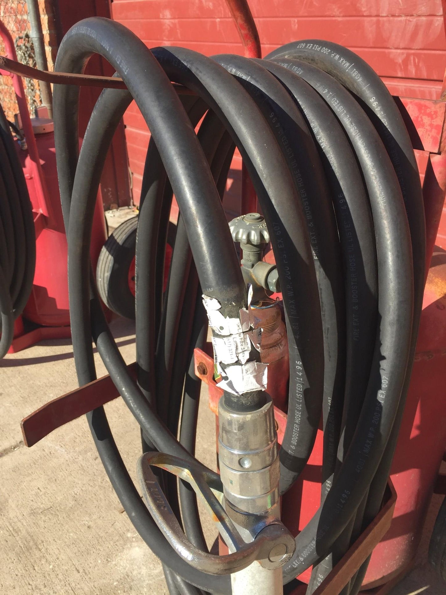 AMEREX MODEL450 NITROGEN CYLINDER ABC DRY CHEMICAL FIRE EXTINGUISHER ON WHEELS