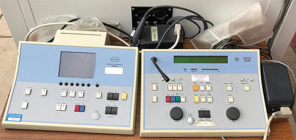 INTERACOUSTICS AT235 AUDIOMETER w/ PROBE & AD229 SOUND CHAMBER BOOTH WATCH VIDEO