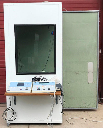 INTERACOUSTICS AT235 AUDIOMETER w/ PROBE & AD229 SOUND CHAMBER BOOTH WATCH VIDEO