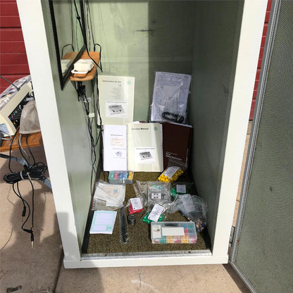 INTERACOUSTICS AT235 AUDIOMETER w/ PROBE & AD229 SOUND CHAMBER BOOTH WATCH VIDEO