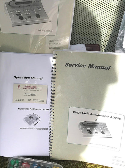 INTERACOUSTICS AT235 AUDIOMETER w/ PROBE & AD229 SOUND CHAMBER BOOTH WATCH VIDEO