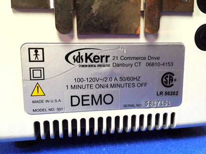 KERR OPTILUX 501 HALOGEN DENTAL CURING LIGHT PERFECT WORKING CONDITION