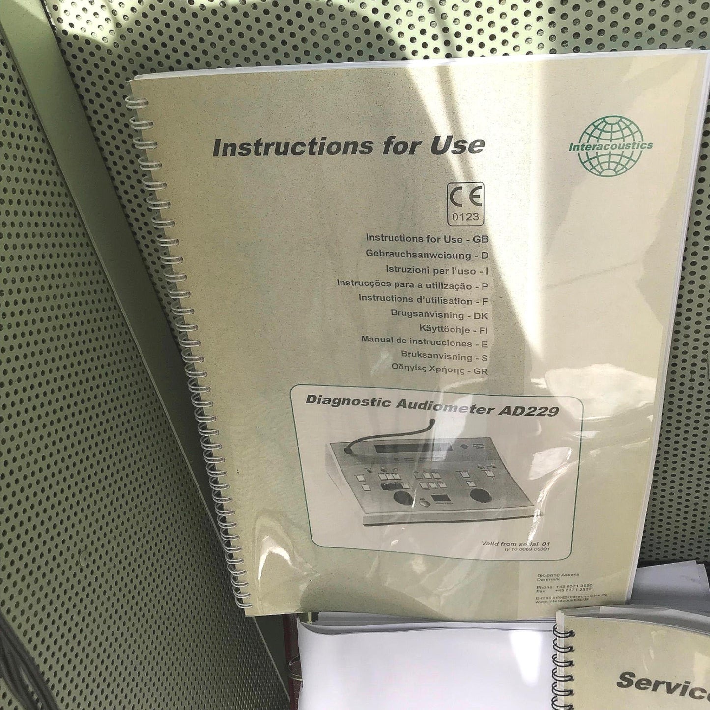 INTERACOUSTICS AT235 AUDIOMETER w/ PROBE & AD229 SOUND CHAMBER BOOTH WATCH VIDEO