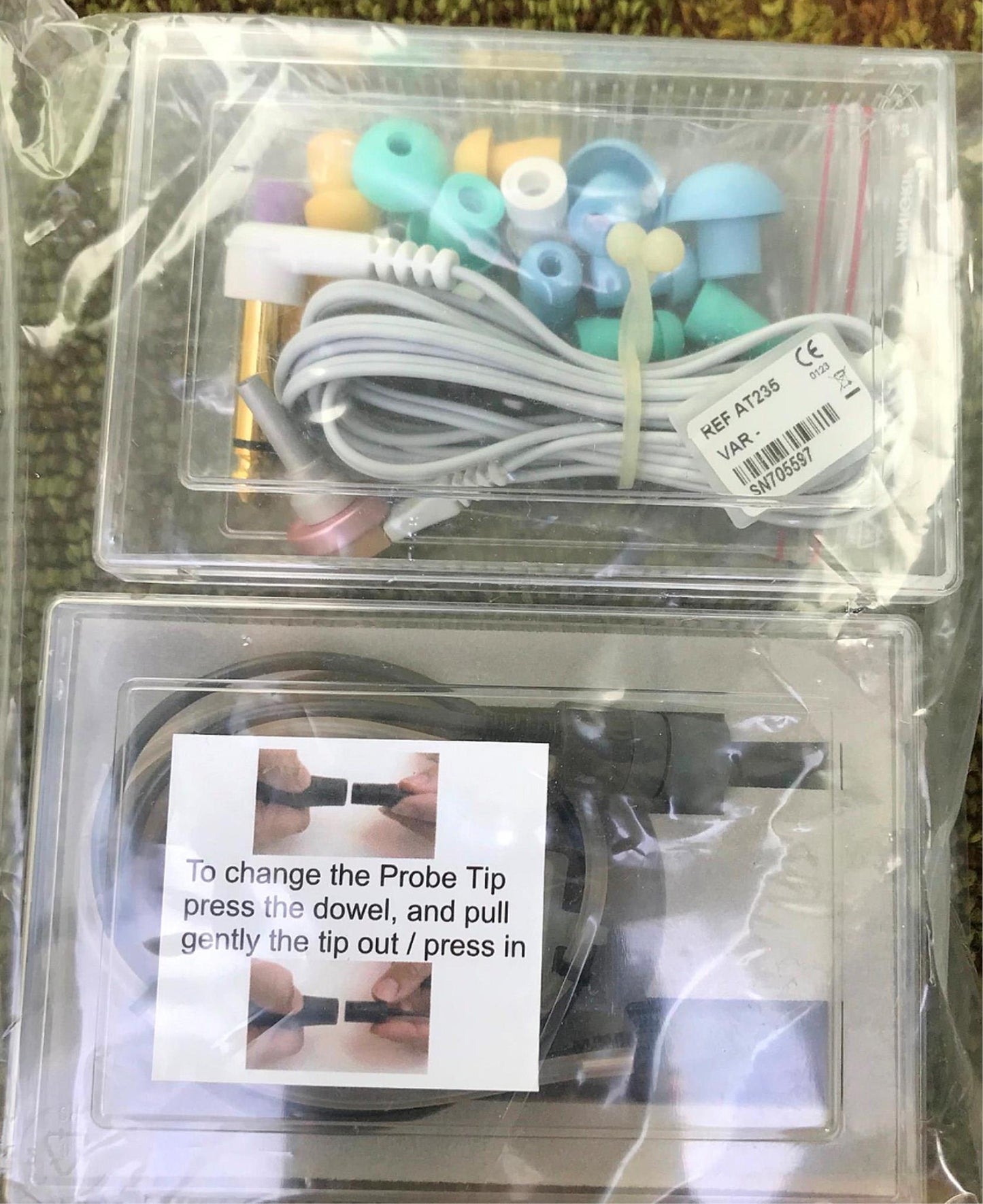 INTERACOUSTICS AT235 AUDIOMETER w/ PROBE & AD229 SOUND CHAMBER BOOTH WATCH VIDEO