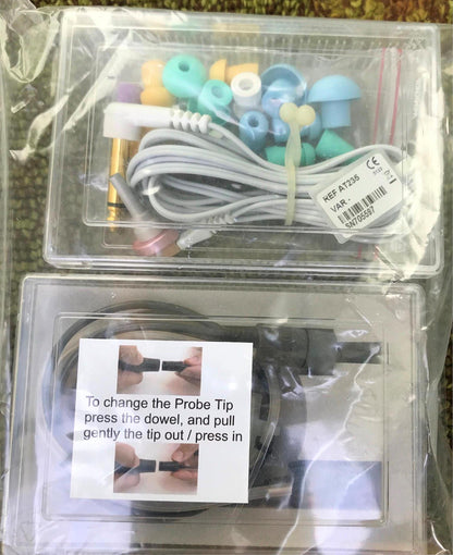 INTERACOUSTICS AT235 AUDIOMETER w/ PROBE & AD229 SOUND CHAMBER BOOTH WATCH VIDEO