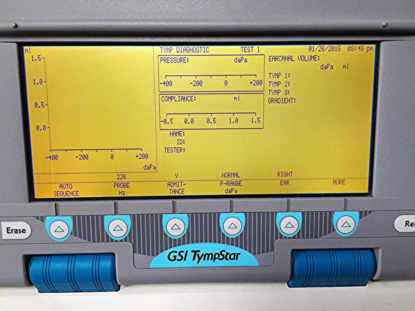 GSI TYMPSTAR MIDDLE EAR ANALYZER TYMPANOMETER