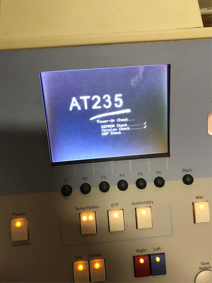 INTERACOUSTICS AT235 AUDIOMETER w/ PROBE & AD229 SOUND CHAMBER BOOTH WATCH VIDEO