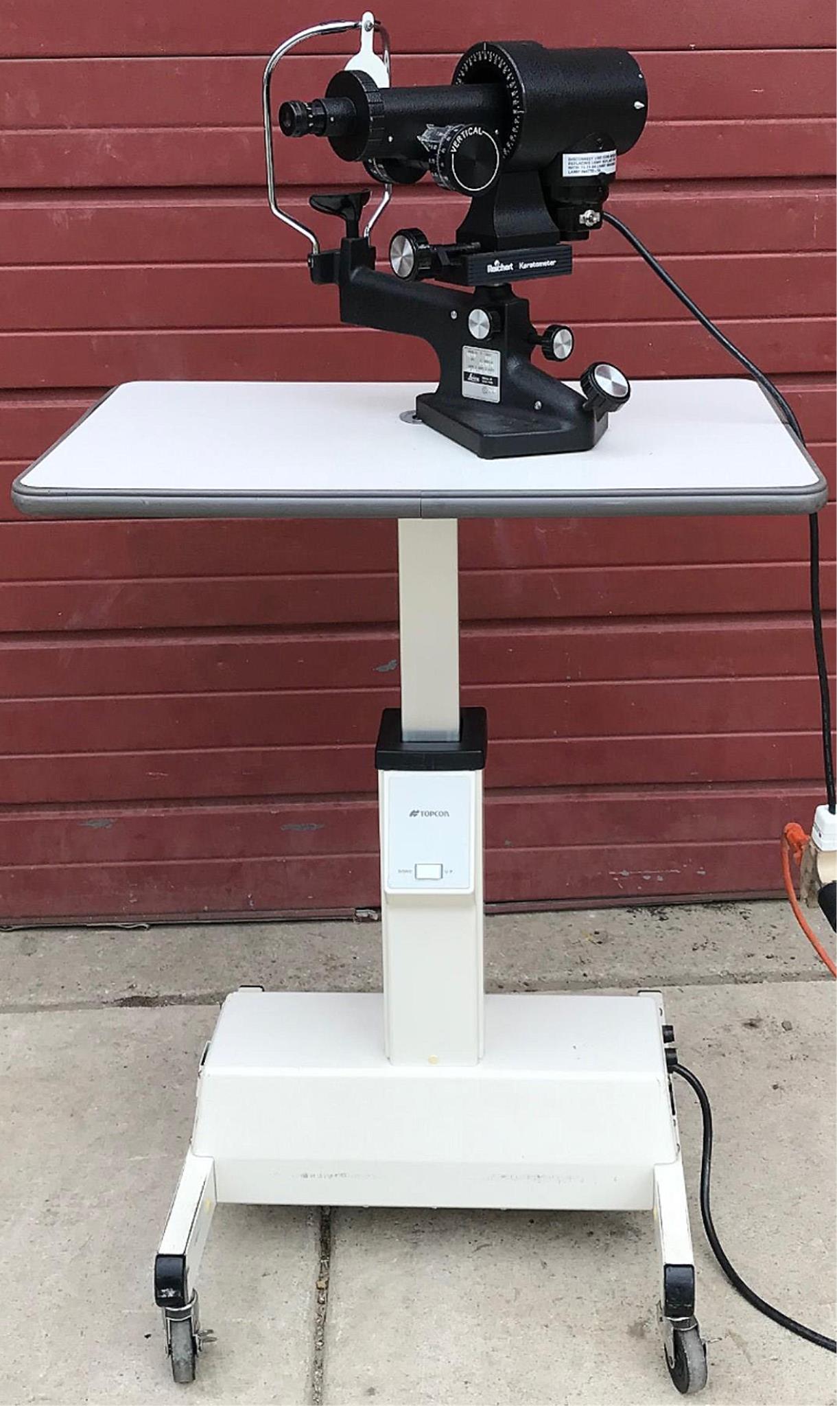 LEICA REICHERT 12990 DIOPTRIC KERATOMETER SLIT LAMP OPHTHALMOLOGY WATCH VIDEO