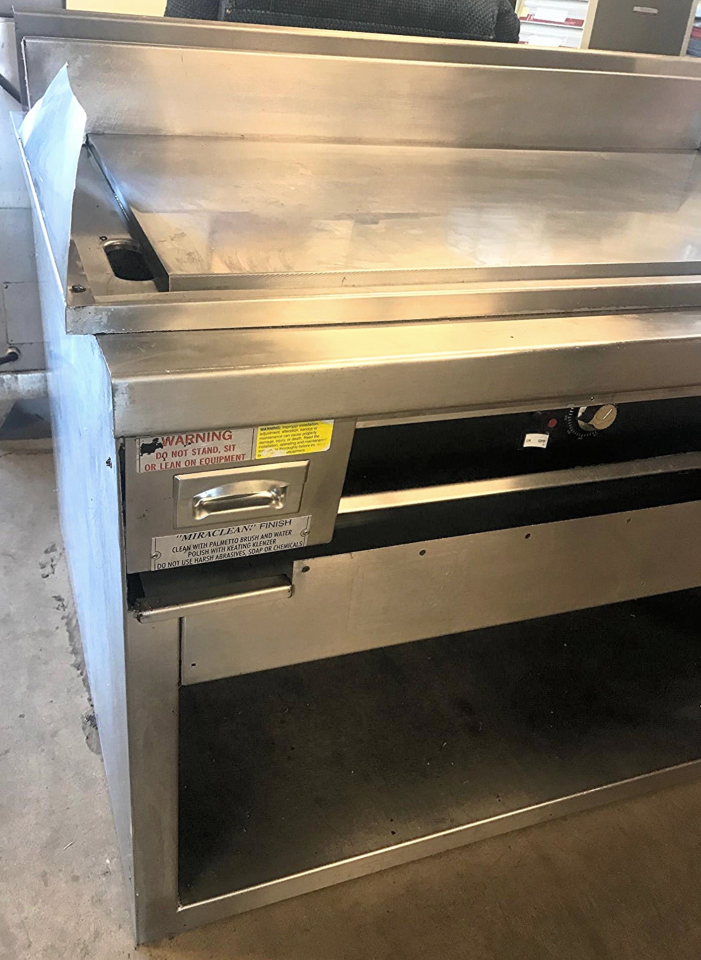 KEATING MIRACLEAN 48FLD30DC GAS GRILL GRIDDLE 48 x 30 & STAND FREE BUSINESS SHIP