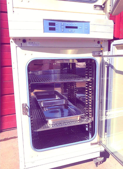 FORMA INCUBATOR Water Jacketed Double Stack Model 3110 CO2 PERFECT WATCH VIDEO