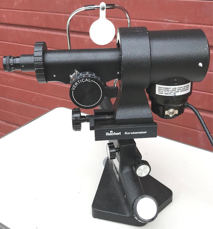 LEICA REICHERT 12990 DIOPTRIC KERATOMETER SLIT LAMP OPHTHALMOLOGY WATCH VIDEO
