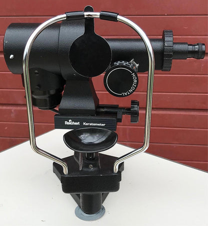 LEICA REICHERT 12990 DIOPTRIC KERATOMETER SLIT LAMP OPHTHALMOLOGY WATCH VIDEO