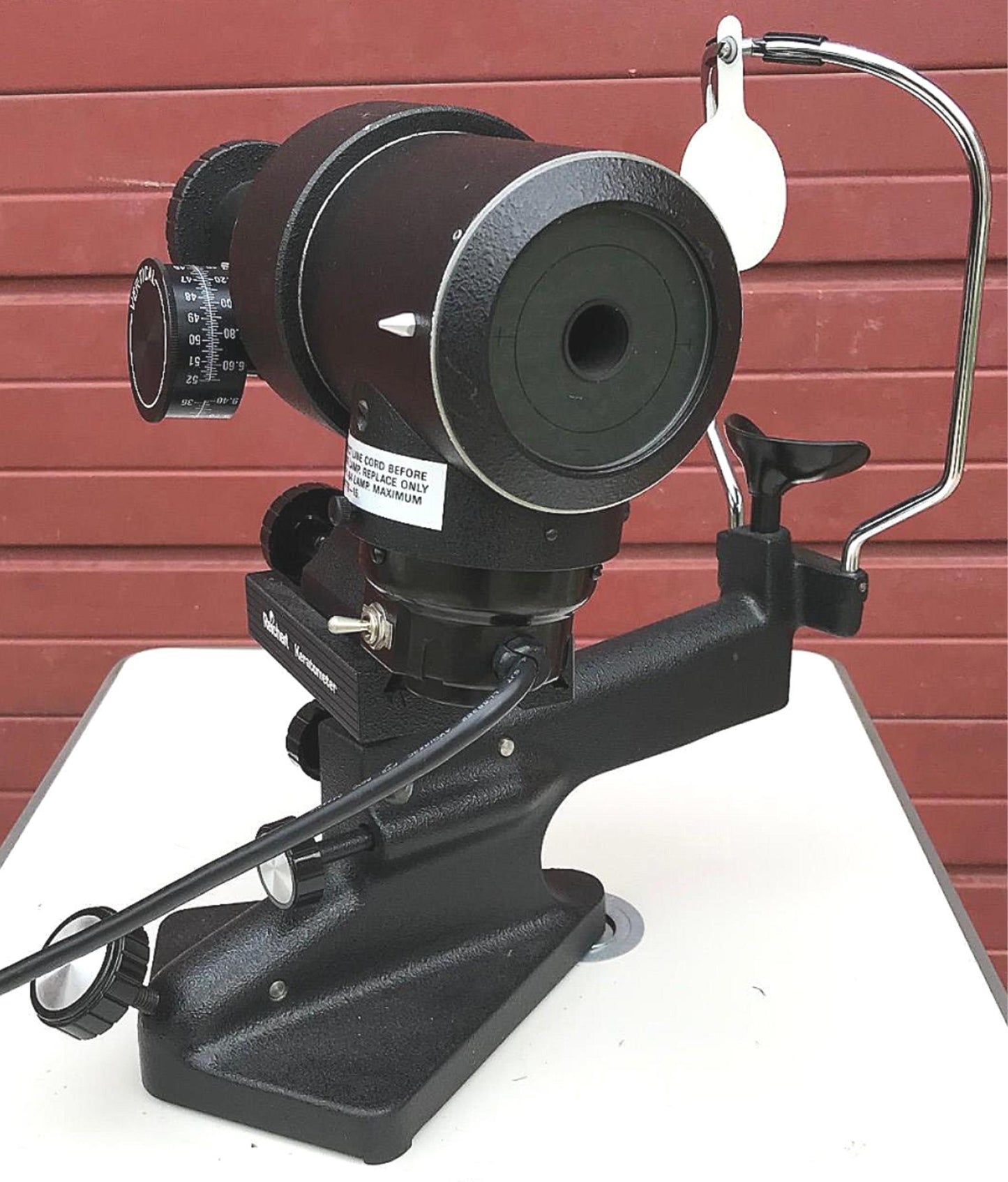 LEICA REICHERT 12990 DIOPTRIC KERATOMETER SLIT LAMP OPHTHALMOLOGY WATCH VIDEO